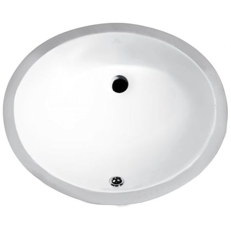 Anzzi Lanmia 19.5" Ceramic Undermount Sink Basin in White LS-AZ102
